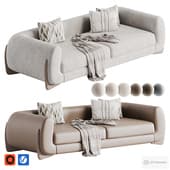 Fendi Sofa wooden legs M080 by migliohome.com