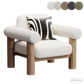 Maxton Chair in Pax Boucle Off White