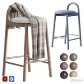Bobby Counter Bar Stool Timber Upholstered by designbythem.com