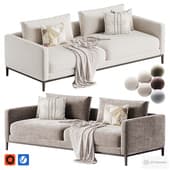Maxalto Simpliciter Fabric Sofa