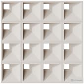 Modular Wall 13 Glimmer Dimensional White by Tesselle