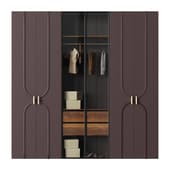 Wardrobe with Clothes