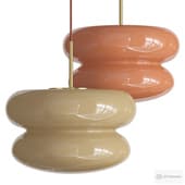 Pendelleuchte Baya aus Opalglas Pendant Lamp