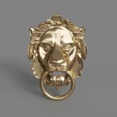 Lion Decor sculpture molding doorhandle