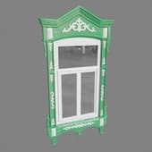 Резной наличник в татарском стиле