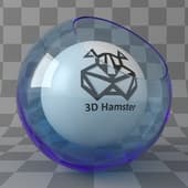 blue plexiglass