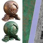 Plaster Patina Materials 03-04 | PBR | Seamless | 4k+SBSAR
