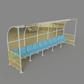 Скамейка для запасных игроков (на 10 мест) Romana СЗ-243 00