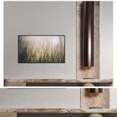 TV Wall with Fireplace