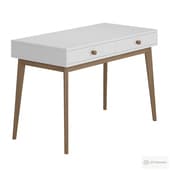 Стол рабочий из массива, белый SO'HOME