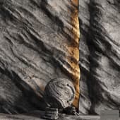 H130 Rock Cliff | PBR | 4K | Seamless | +SBSAR
