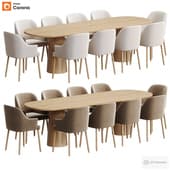 MELISA Armchair and P.O.V. PLUS Dining Table