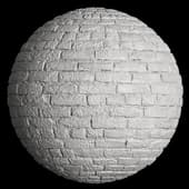 BricksDistressedPaintedWhite001 4K