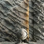 H158 Rock Cliff | PBR | 4K | Seamless | +SBSAR