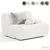 Ernest Armchair Nabuk 02 Tortora
