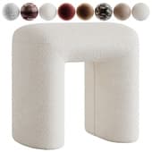 Pouf Crops Boucle Light Gray