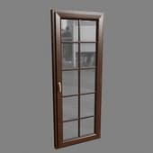 Окно в коричневой раме, 2500 х 900