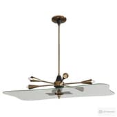Frosted glass chandelier