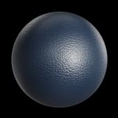 Leather Uph 2 Blue