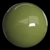 Porcelain Olive Green Edges Glossy