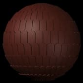 Tiles Roof Ceramic Plain Claret Dry