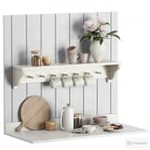 Manchester Ledge with Row of Hooks