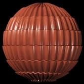 Tiles Roof Metal Barrel Orange