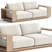 Mallorca Wood Outdoor Sofa
